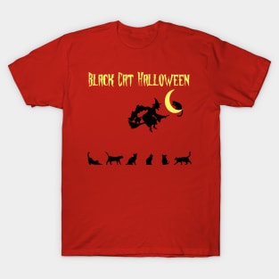Black Cat Halloween design! T-Shirt